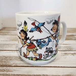 Vintage West Germany Indian porcelain coffee tea mug